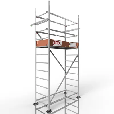 Produktbild von ALTEC Rollfix 2.0 400 | mit Fussplatten | Wandanker | Rollgerüst