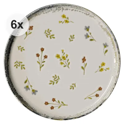 Zdjęcie produktu dla Talerze deserowe / śniadaniowe 19,5 cm, zestaw 6 sztuk Viola