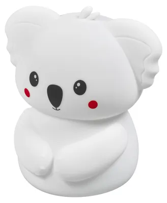 Zdjęcie produktu dla Lampka nocna OSRAM Nightlux Touch Koala, 0,7 W, 40 lm, RGBW 3000 K, biała, silikonowa, ładowana przez USB-C, ściemniacz dotykowy