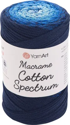 Produktbild von Yarn Art Macrame Baumwolle Spectrum 225 m 1324 Dark Blue Schnur