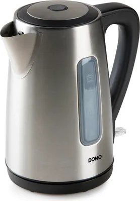Produktbild von Domo DO738WK, 1,7 l, 2200 W, Edelstahl, Edelstahl, Wasserstandsanzeige, Drahtlos