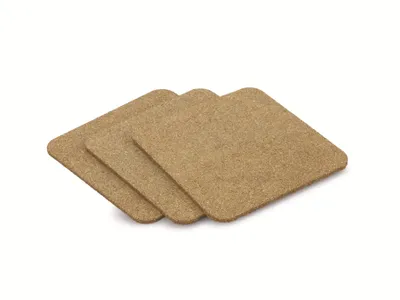 Produktbild von Kork-Untersetzer, 190x190 mm, 3 Stück