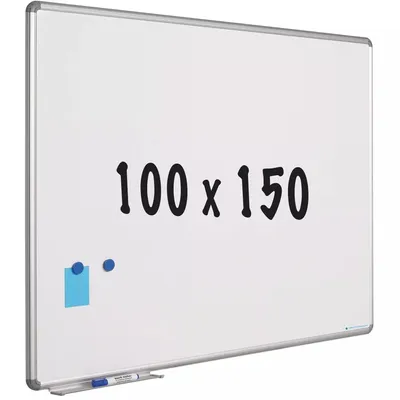 Image de Tableau blanc Petersen - Acier émaillé - Blanc - Magnétique - 100x150cm