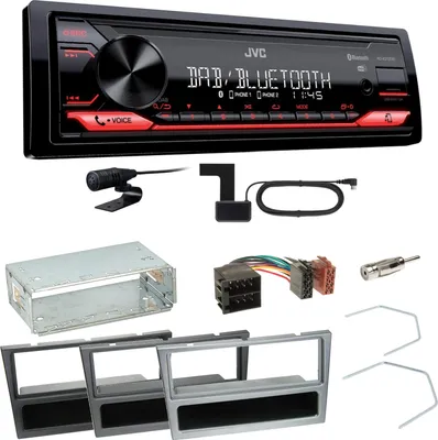 Produktbild von JVC KD-X272DBT DAB+ Bluetooth Einbauset für Opel Vectra C Signum Corsa Combo