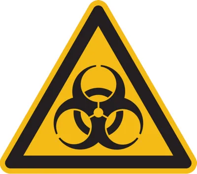 Produktbild von Dreifke® Warnschild, Warnung vor Biogefährdung W009 | PVC | 200mm | ASR A1.3 ...