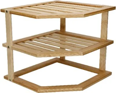 Produktbild von COPCO Bamboo 3-Tier Kitchen Corner Storage Shelf