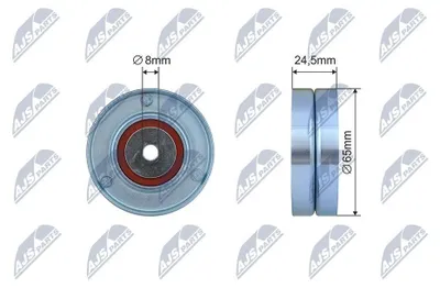 Produktbild von NTY RNK-AU-069 Spannrolle Keilrippenriemen 63mm für VW PASSAT Variant (3B6) PASSAT Variant (3B5) PASSAT (3B3) PASSAT (3B2) für AUDI A4 Avant (8ED, B7)