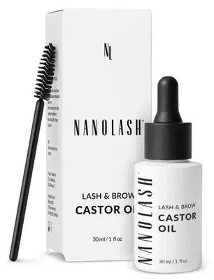 Produktbild von Nanolash Lash & Brow Castor Oil Rizinusöl Mascara für Wimpern und Augenbrauen 30 ml
