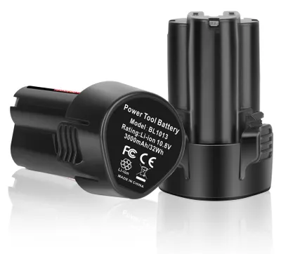 2er-Pack 3,0 Ah Li-Ion Akku 10,8 V für Makita BL1013