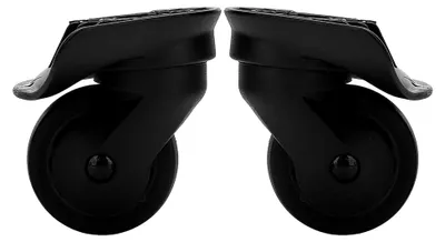 Produktbild von Universal-Radrollen für Gepäck, 3,1 x 3,9 x 1 Zoll, 2 Stück, Schwarz