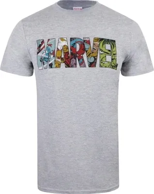 Produktbild von Marvel - T-Shirt Logo für Herren TV860 (XL) (Grau)