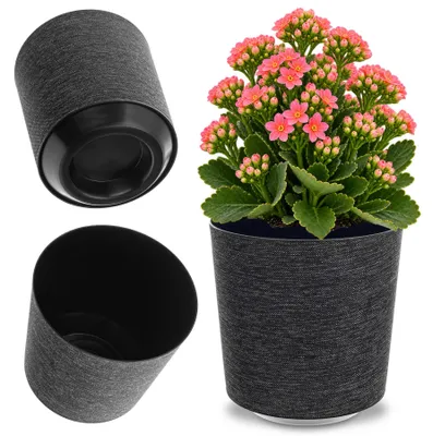 Imagen del producto de Macetas KADAX, maceta de plástico, soporte para flores, 19 cm, color