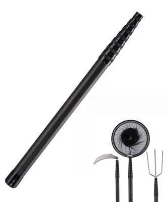 Immagine prodotto di Visnet portatile - Fibra di carbonio - Manico telescopico - Retino pieghevole - Design ergonomico - Leggero e resistente - Retino da pesca