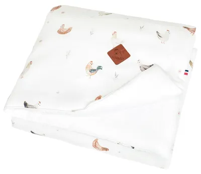 Image de Pour enfants, couverture Gallina - 100 x 70 cm - Écru | par SEVIRA KIDS