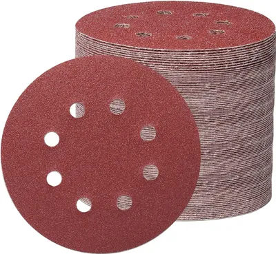 Produktbild von 70 Stück Schleifpapier 125mm Klett, Körnung P40, P60, P100, P120, P240,P320,P600 Schleifpads Rund Ohne Loch Nasse Trockene Schleifscheiben Exzenterschleifer Schleifpapi Set für Metall Holz