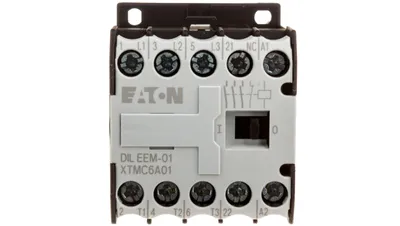 Produktbild von Eaton Leistungsschütz, 24 V 50/60 Hz, 3-polig, 380 V 400 V, 3 kW, Kontaktbestückung Ö = Öffner= 1 Ö, Schraubklemmen, Wechselstrombetätigung 051621