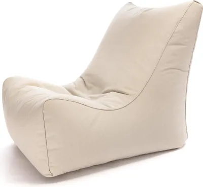 Produktbild von Ecopuf - Sitzsack Bean Bag Outdoor, 80 x 77 x 70 cm - Dubai Cremeweiß