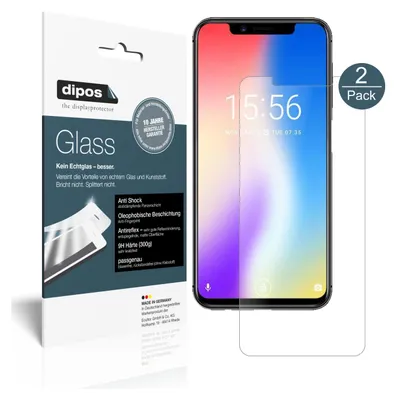 Produktbild von 2x Schutzfolie für Umidigi One Pro matt - Anti-Shock 9H Folie dipos Glass