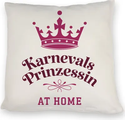 Produktbild von Karnevalsprinzessin Kissen mit Krone in Pink