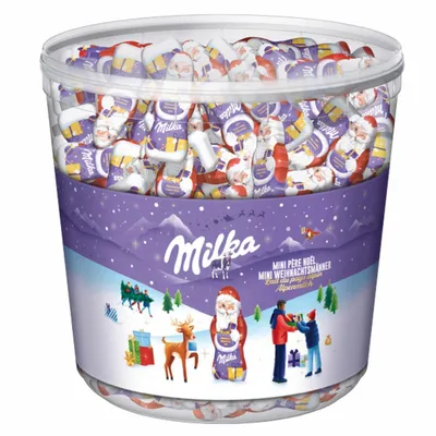 Produktbild von Milka Dose Mini-Weihnachtsmänner 1540 g