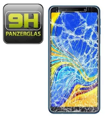 Produktbild von 2x 9H Hartglas für Samsung Galaxy A7 2018 Panzerfolie Displayglas Schutzglas KLAR Panzerglas Schutzfolie