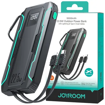 Produktbild von JOYROOM JR-L017, 10000 mAh, Lithium Polymer (LiPo), 3,7 V, Schwarz