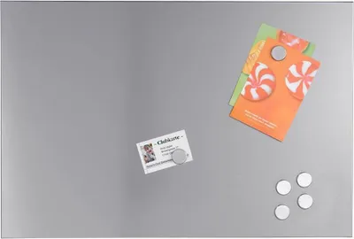 Produktbild von ZELLER PRESENT Magnettafel Edelstahl mit 3 Magneten 40x60cm