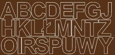 Produktbild von Selbstklebende Buchstabenaufkleber, 7 cm, braun, matt