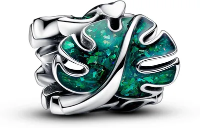 Produktbild von Pandora Grüne Monstera Blätter Charm 793332C01 Anhänger