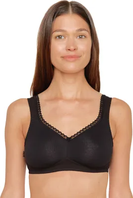 Produktbild von SUSA BH ohne Bügel Organic Baumwolle Modell 7758, Serie Baumwolle (BH Größe: 85 C / Farbe: schwarz)