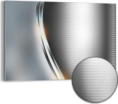 Produktbild von DEQORI Magnettafel Metall 90x60 cm 'Elegantes Vektordesign' Whiteboard Pinnwand Büro