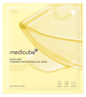 Zdjęcie produktu dla Medicube Kojic Acid Turmeric Brightening Gel Mask 28 g - żelowa maseczka rozjaśniająca