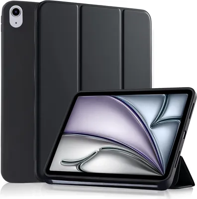Produktbild von CLM-Tech Tablet-Hülle iPad Air 11 Zoll M4/M3/M2 (2026/2025/2024) Standfunktion, Magnetverschluss, Auto Schlaf/Wach Funktion - Schutzhülle schwarz