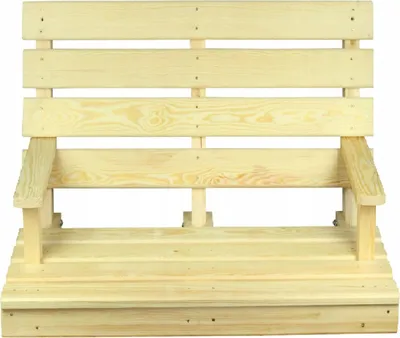 Produktbild von QLS Sitzbank aus Holz 120cm Sitz zur Schaukel Hollywoodschaukel Schaukelbank 11213