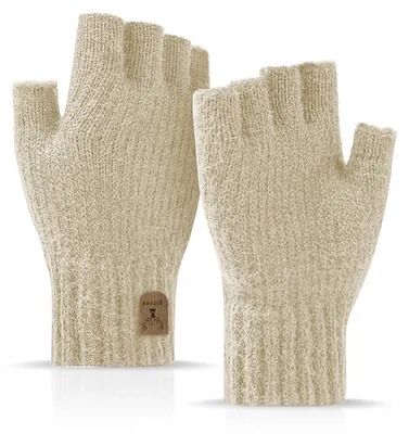 Imagen del producto de Guantes sin dedos para invierno, cálidos y cómodos