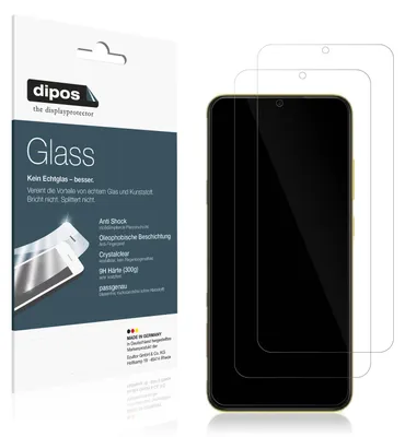 Produktbild von 2x Schutzfolie für Xiaomi POCO M4 5G - Anti-Shock 9H Folie dipos Glass Kunststoffglas