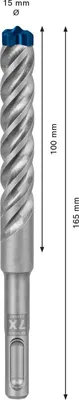 Produktbild von EXPERT SDS plus-7X Hammerbohrer, 15x100x165 mm