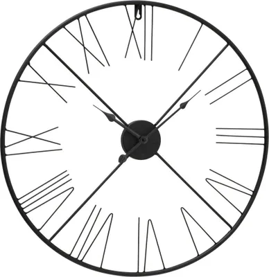 Produktbild von Wanduhr, römische Ziffern, analog, schwarz, 57 cm