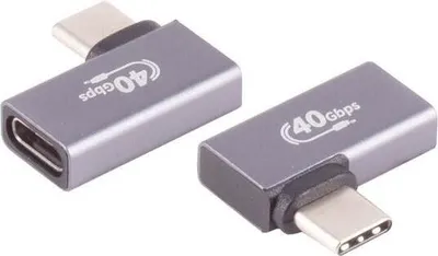 Immagine prodotto di Adattatore USB-C® 4.0 angolo 90° sinistra destra Pro