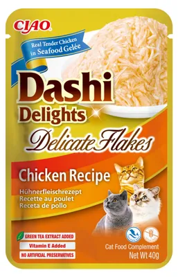 Produktbild von INABA CAT DASHI DELIGHTS Hühnerflocken 40g