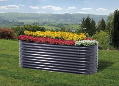 Produktbild von Hochbeet klassisch Welle 240 x 80 x 82 cm anthrazit