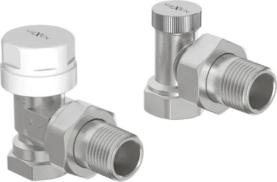 Produktbild von Mexen Heizkörperventile, Winkel, Nickel - W913-012-01