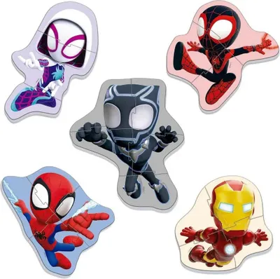 Productafbeelding van Puzzle Baby Spidey en zijn fantastische vrienden / 5-in-1 (3-5 stukjes)