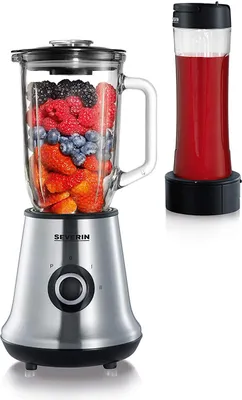 Obrázok produktu pre Severin SM 3737, Stolný mixér, 1 L, Pulzný spínač, Drtenie ľadu, 500 W, Nerezová oceľ