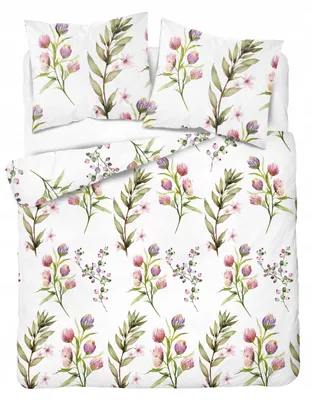 Produktbild von Detexpol Satin-Bettwäsche 220x200 cm Blumenmuster