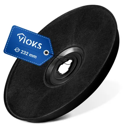 Produktbild von Kohlefilter passend wie Wpro 484000008636 E233 Ø232mm für Dunstabzugshaube