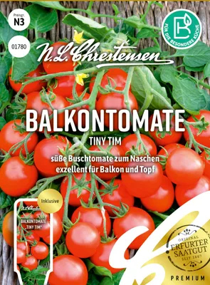 Artikelbild 1 von 'Balkontomate Tiny Tim' aus der Kategorie Kirschtomatensamen