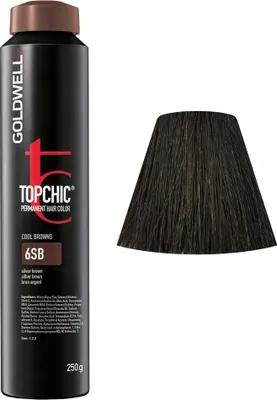 Produktbild von Goldwell Topchic The Browns, Braun, 6SB, Silver Brown, Unisex, 250 ml, Alle Haare