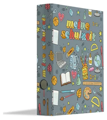 Produktbild von Friendly Fox Kinder Ordner Schule, DIN A4 Schulordner Meine Schulzeit, Portfolio Ordner für 350 Seiten, Rückenbreite 5,6 cm