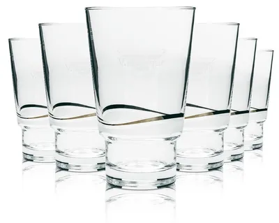 Produktbild von 6x Vaihinger Saft Glas Tumbler 0,2l stapelbar Sahm